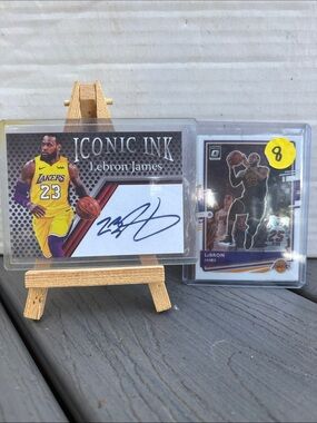 LeBron James LOT - Iconic Ink Autograph Trading Card - Lakers